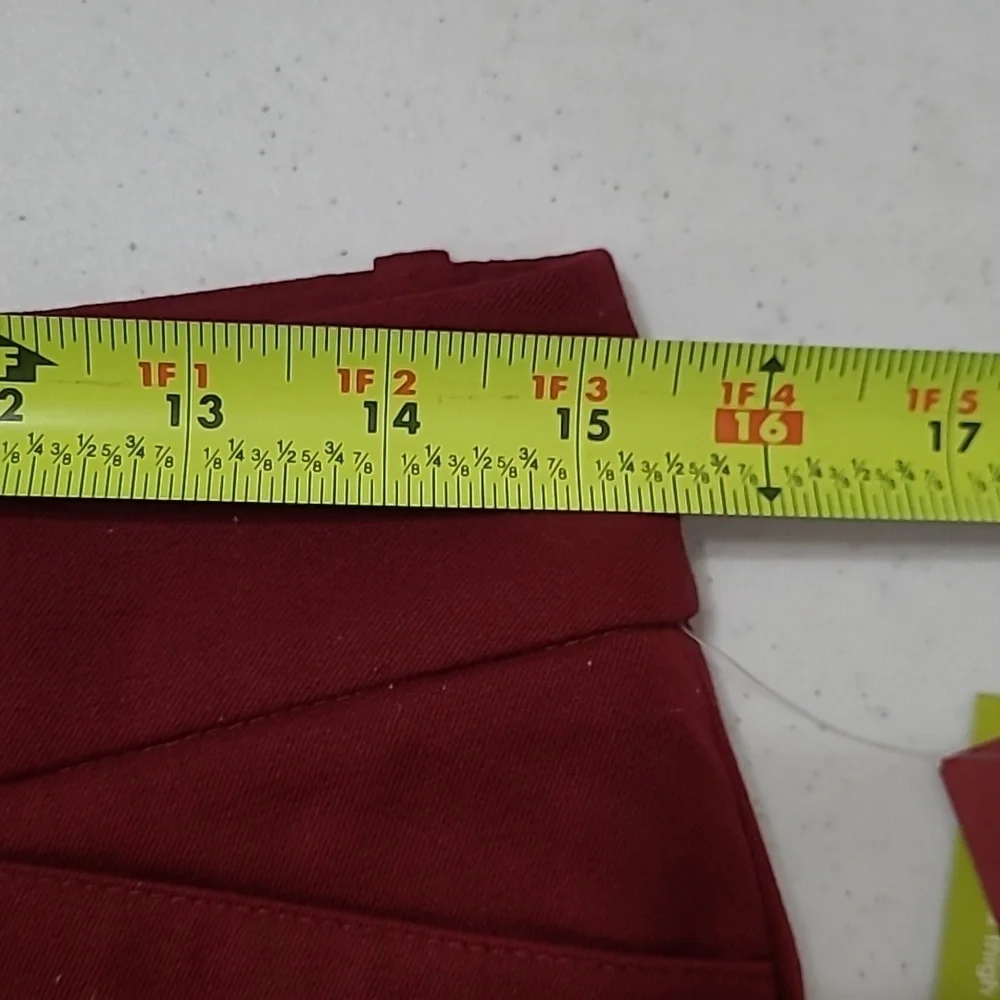 NWT Merona Berry Maroon Modern Fit Ankle Pants size 6